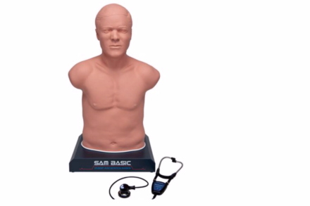 SAM Basic- fantom do nauki osłuchiwania z dedykowanym stetoskopem